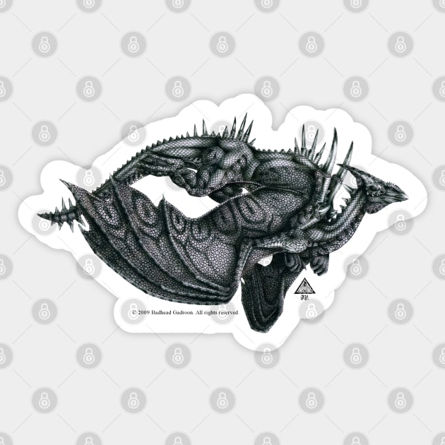 Dragongiant of Snarl-Tahrn Sticker by BadheadGadroon